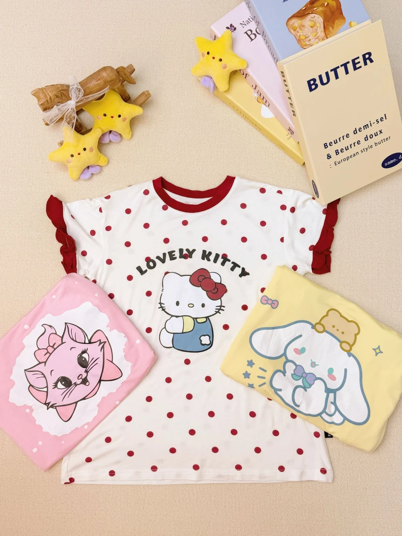 女童睡衣夏薄款2025新款宝宝家居服空调服卡通睡裙女宝