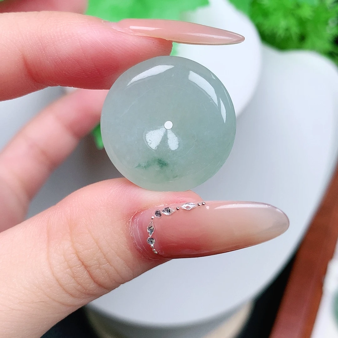 翡翠未镶嵌颈饰平安22.6-5.3