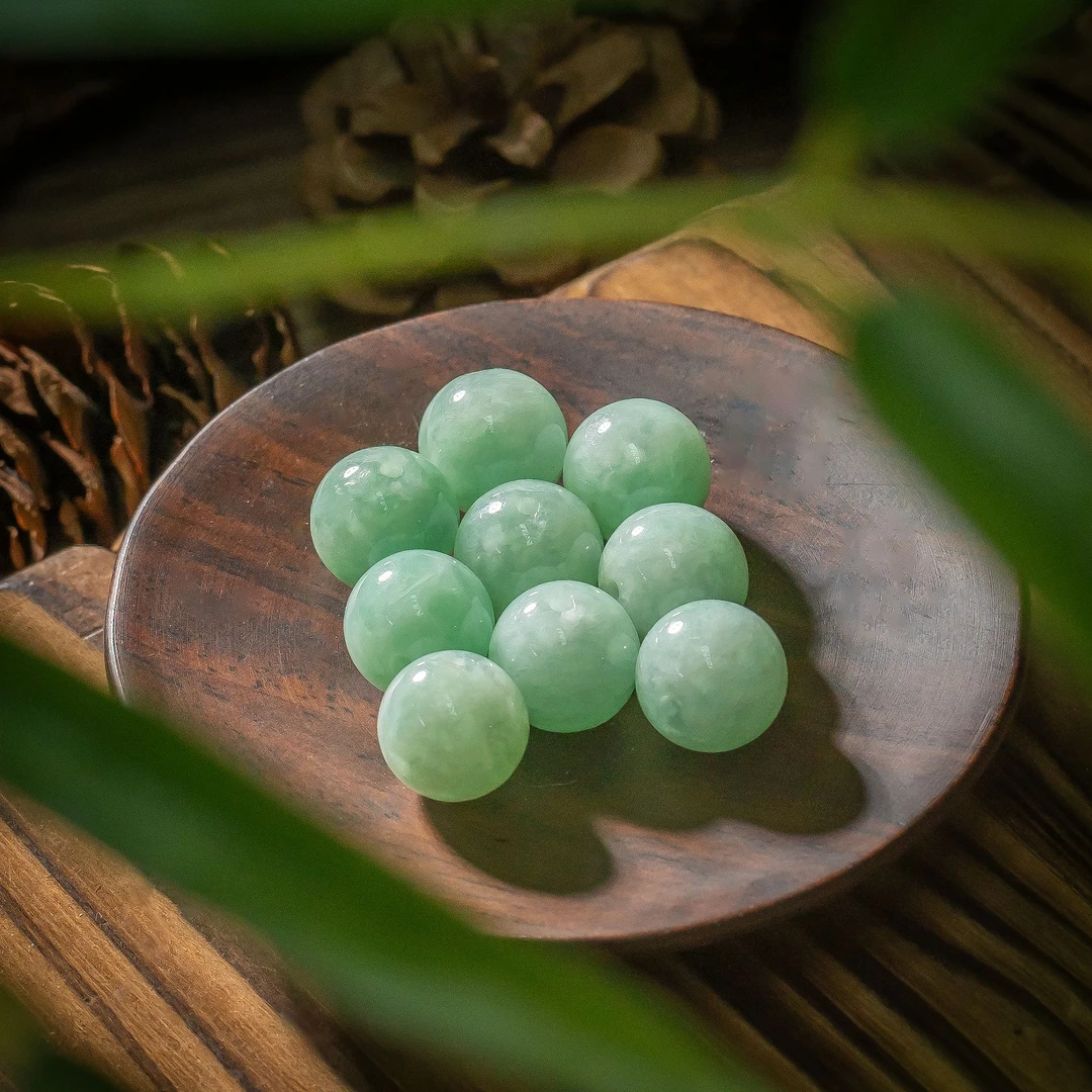 世间臻宝-翡翠单珠/多样性发/发一颗/P6533/12mm+