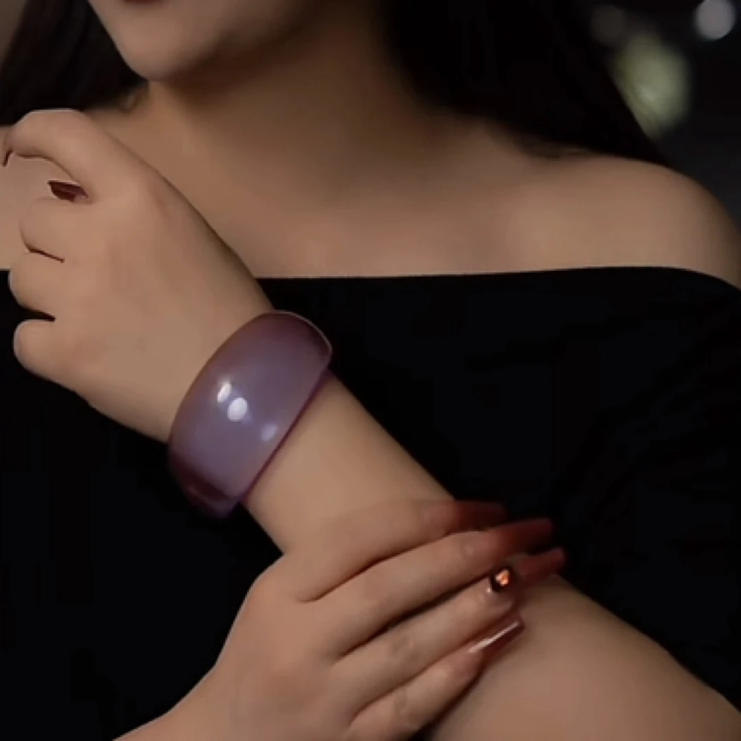 铜合金合成锆石手镯 紫霞仙子手镯