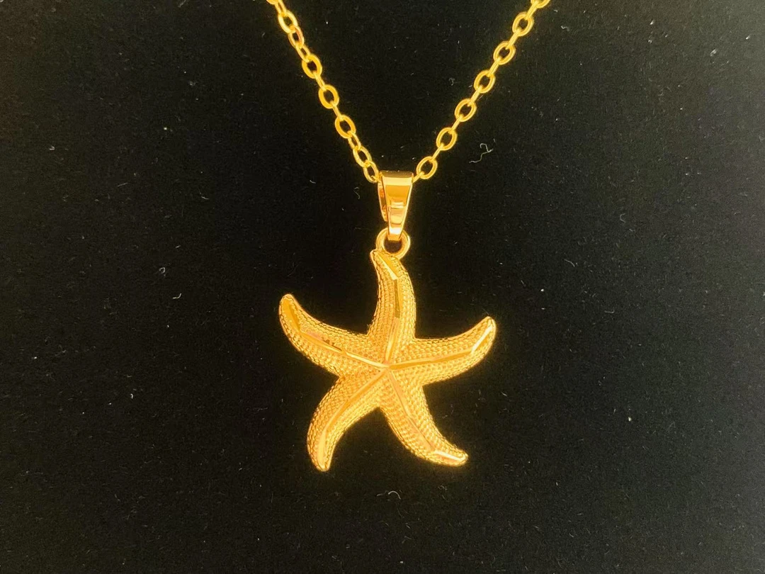 HONG鸿盛高定 金色轻奢度假风海星项链