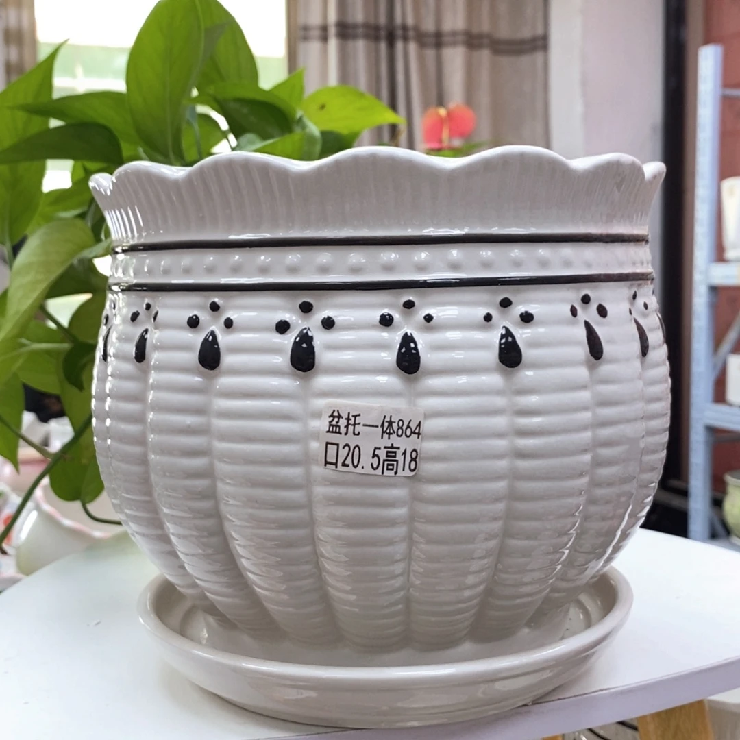 @夏西陶瓷花盆@@5864