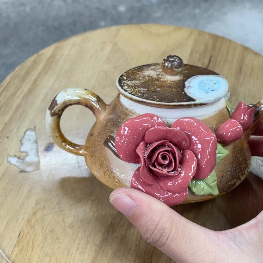 纯手工柴烧茶壶茶具