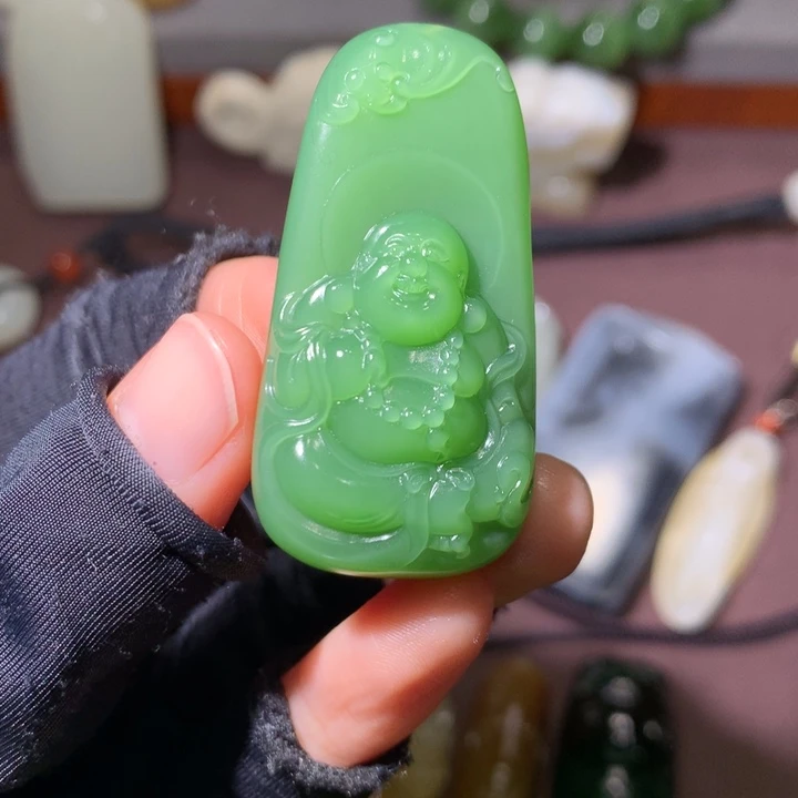 颈饰未镶嵌和田玉只***心