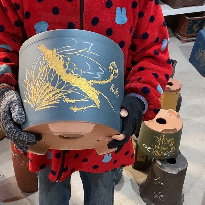 紫砂花盆紫砂花盆