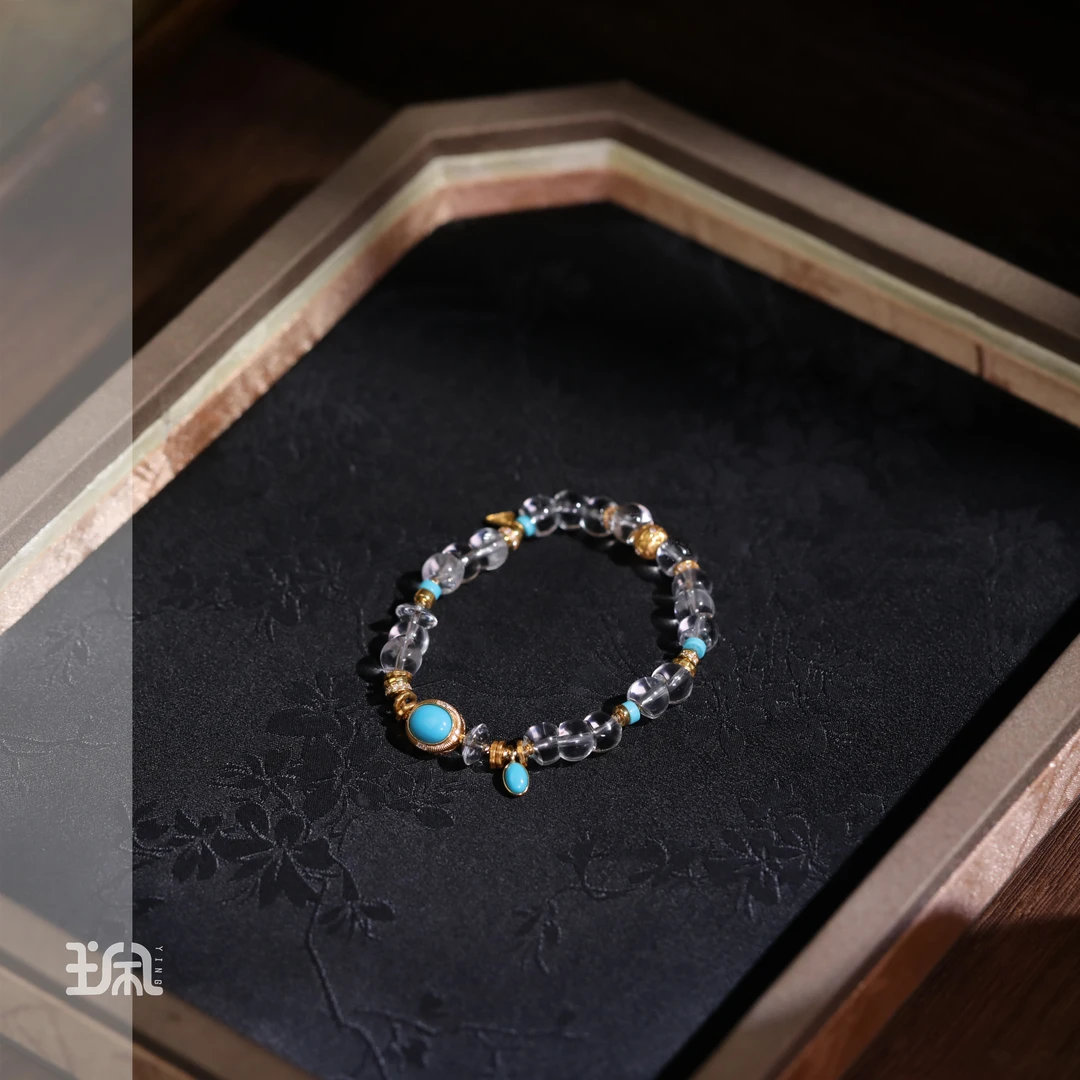 岚汐|水晶*手串*18K金镶嵌CYC25011505多样性发其一（P）