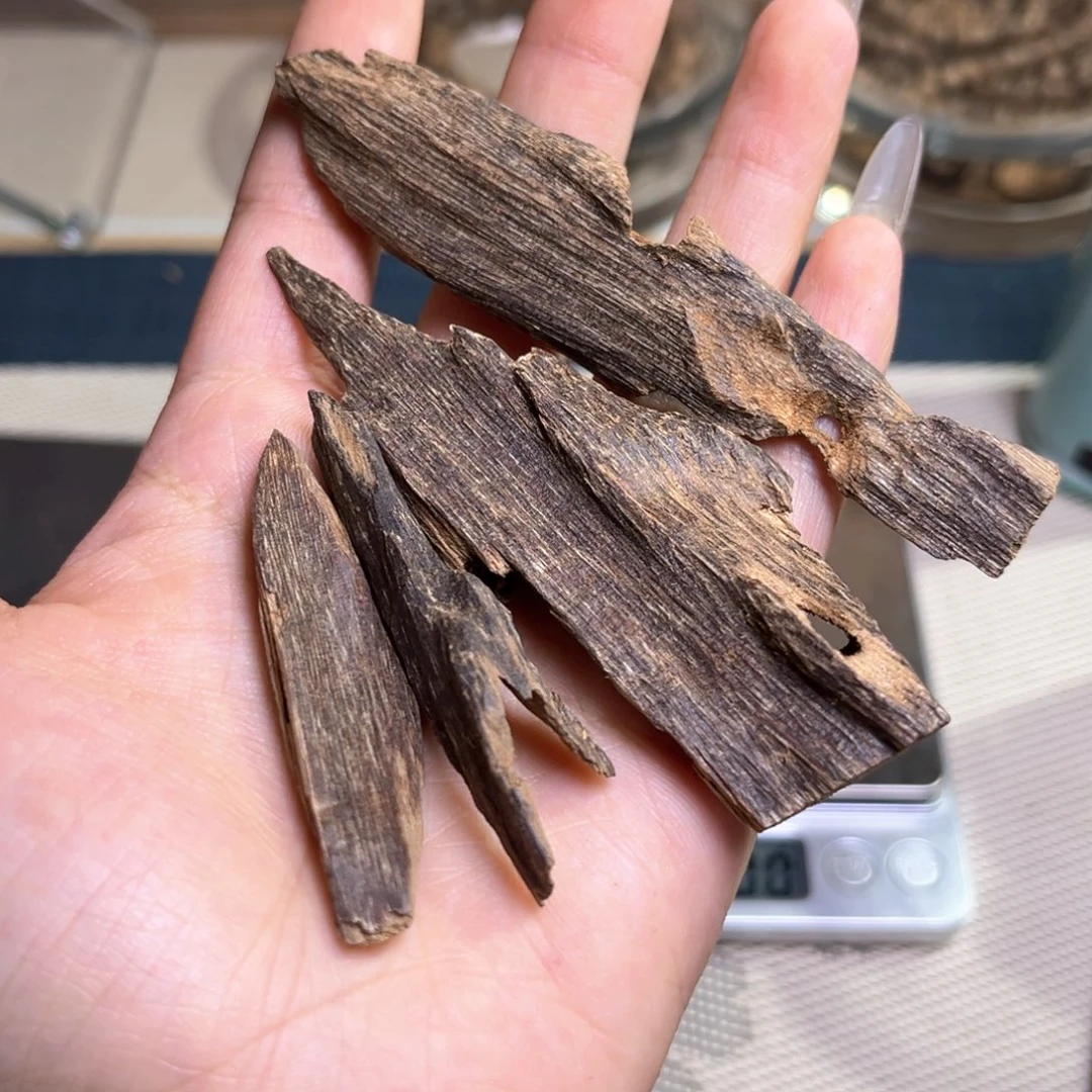 沉香吊坠海南尖峰岭红油虫漏11克