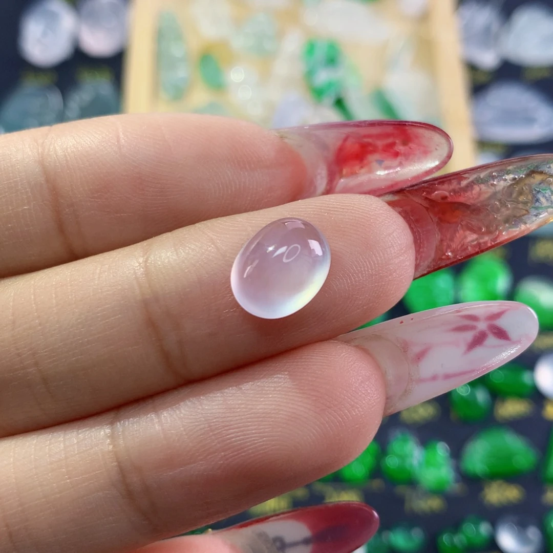 翡翠颈饰未镶嵌纯天然缅甸翡翠A货