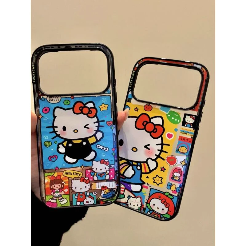 可爱ins眨眼猫咪循环日记适用iphone17prom苹果16pro手机壳双层15