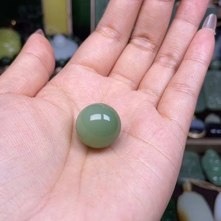 【闪购商品】颈饰未镶嵌和田玉（碧玉）兰*馨单珠配挂件绳子