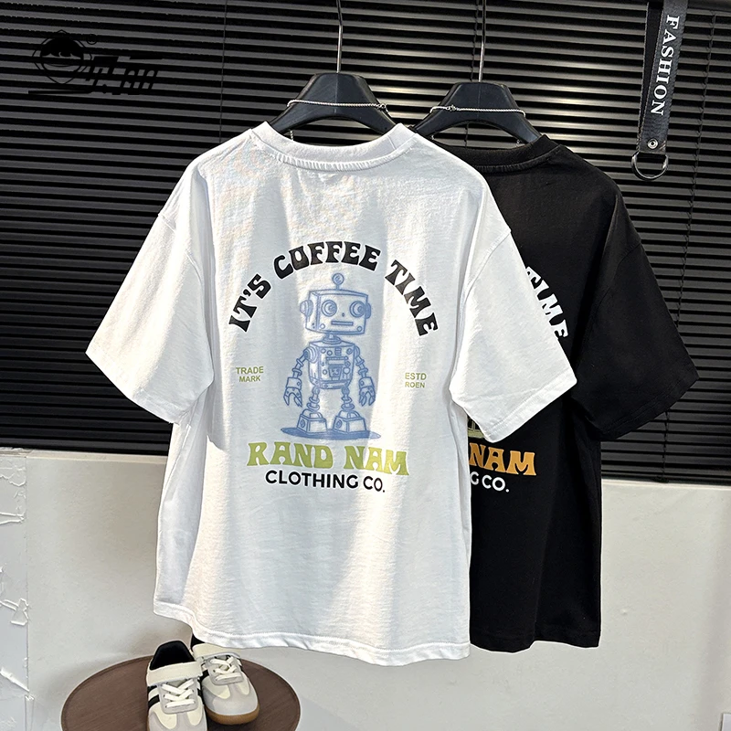 2025夏季青少年上衣亲子装潮牌工艺夜光潮款洋气短袖T恤韩版半袖T