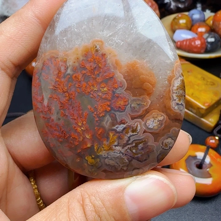 玛瑙/玉髓战国红玛瑙未镶嵌火*