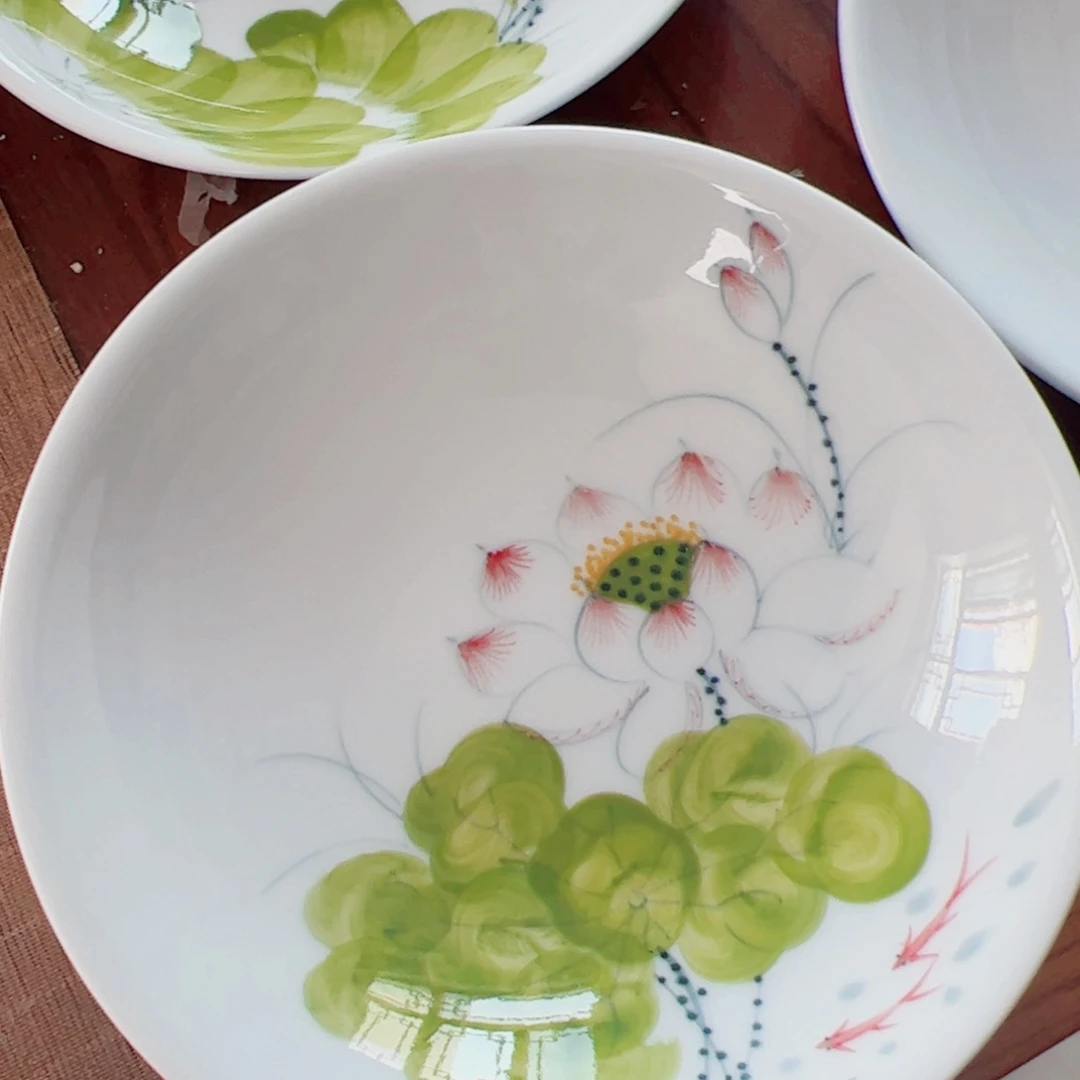 瓷片景德镇陶瓷手工手绘制作