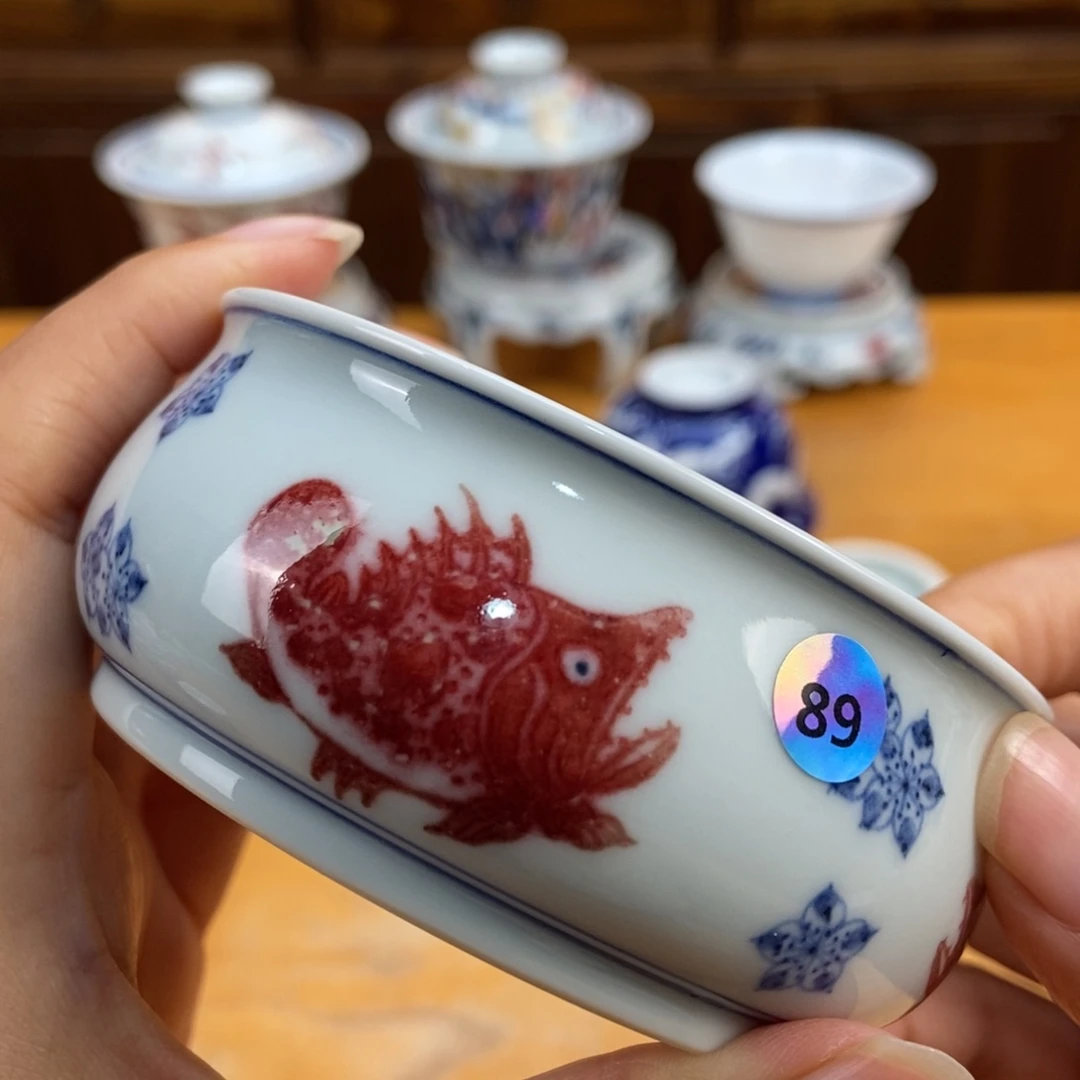 手绘现代茶具非古董