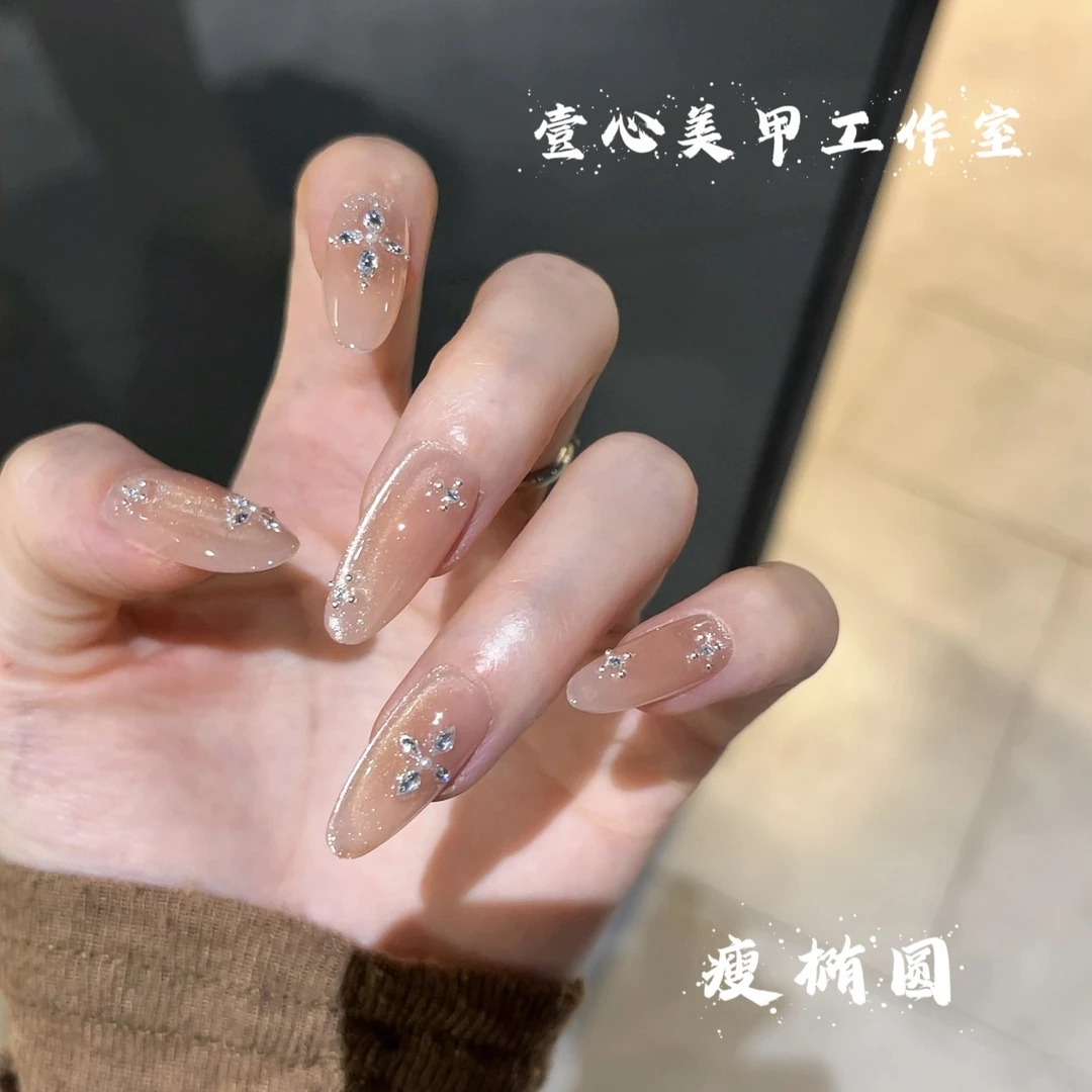 千灯湖-壹心纯手工穿戴甲 美甲贴片可拆卸假指甲10片装