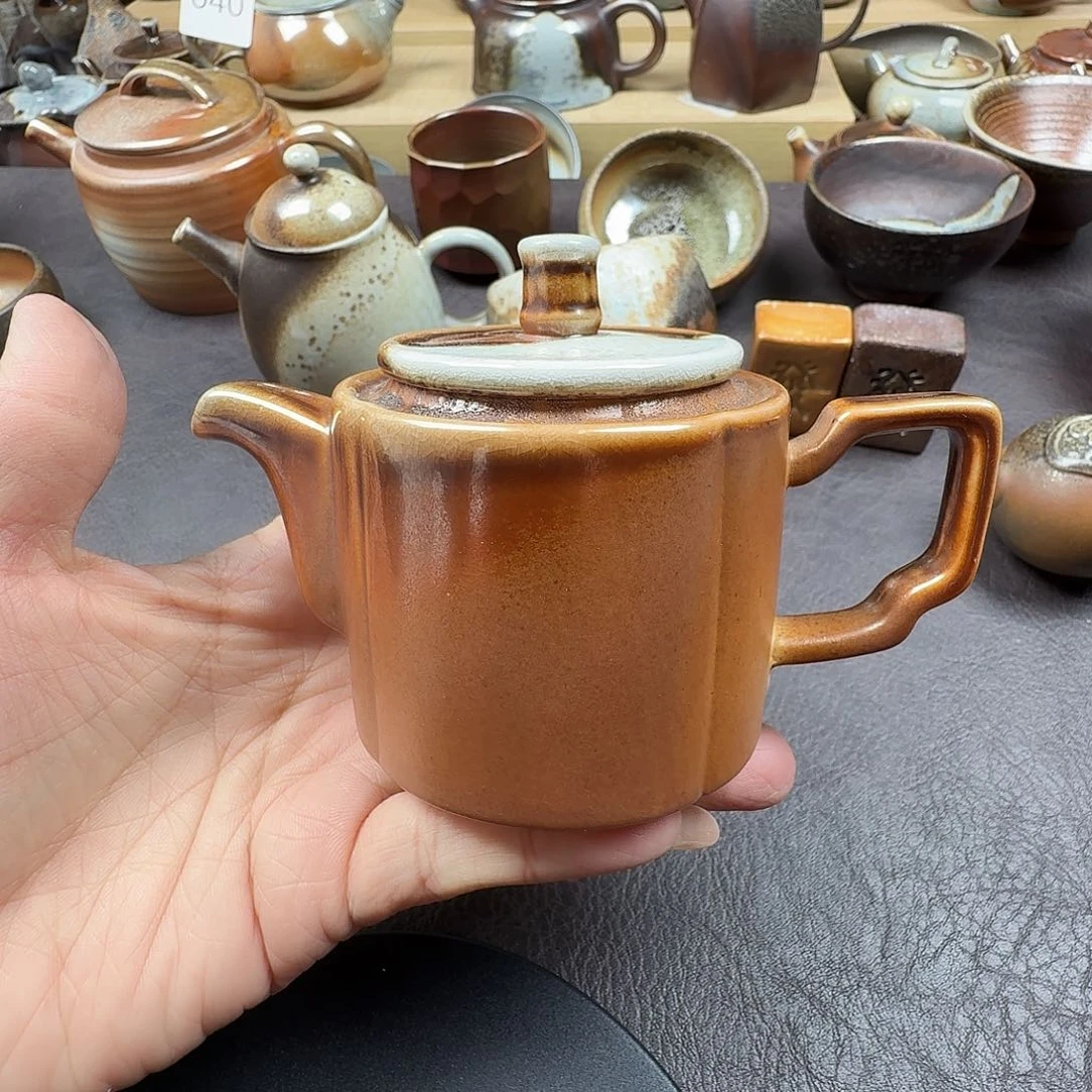 手工手作柴烧小壶