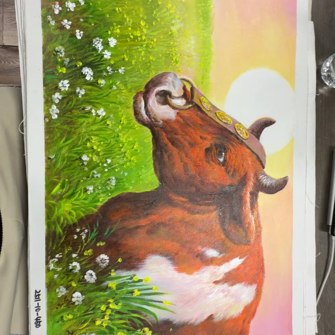 油画加油加油努力加油努力