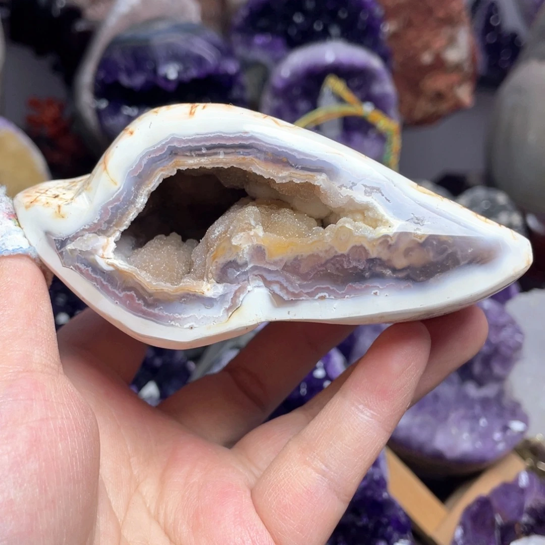 紫晶珠宝半成品银S925镶嵌捡漏