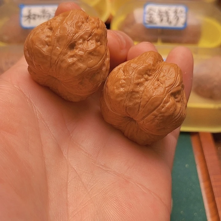 文玩核桃把件边37肚40上古玉蟾