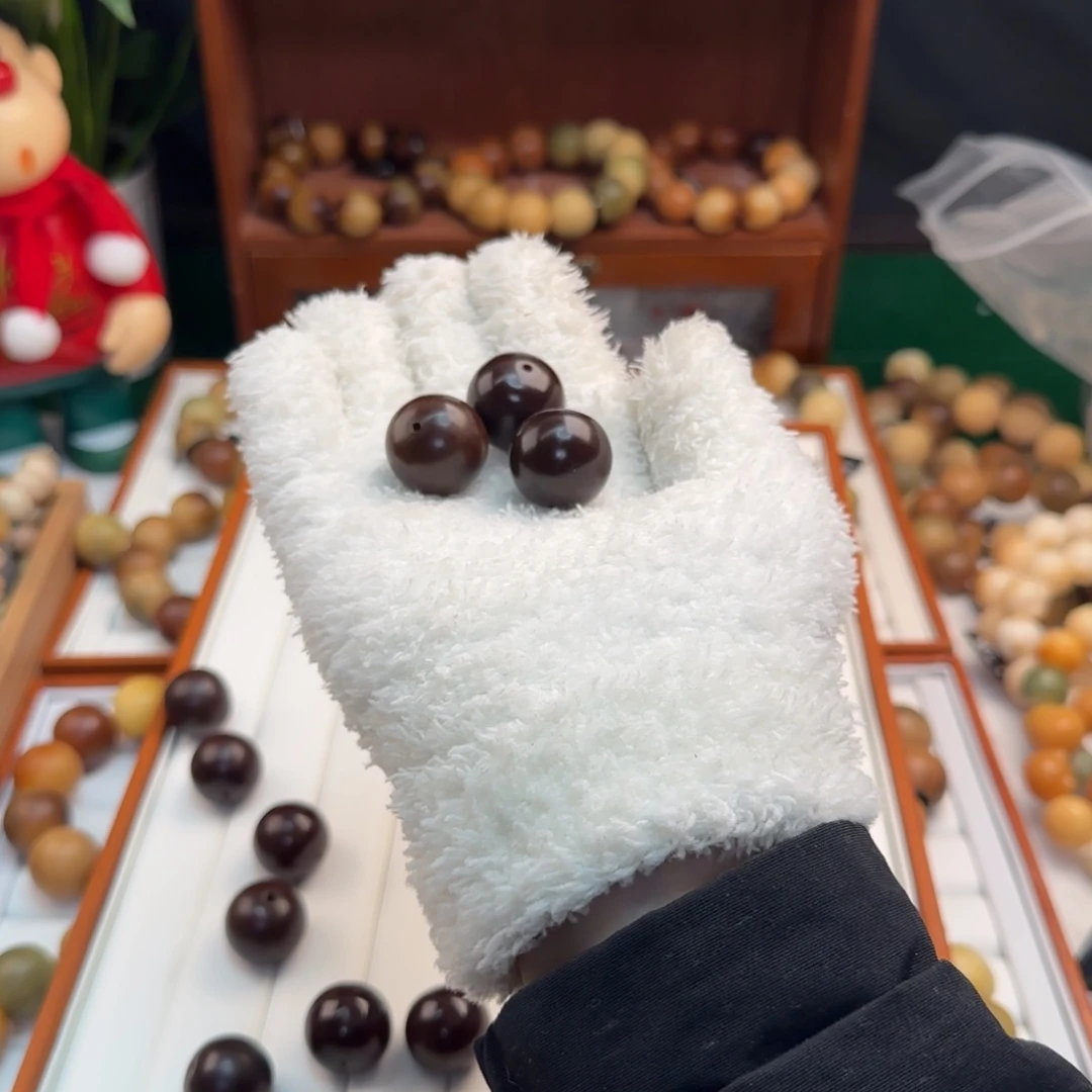 菩提根/象牙果手串陌*三颗干磨散珠默认微瑕