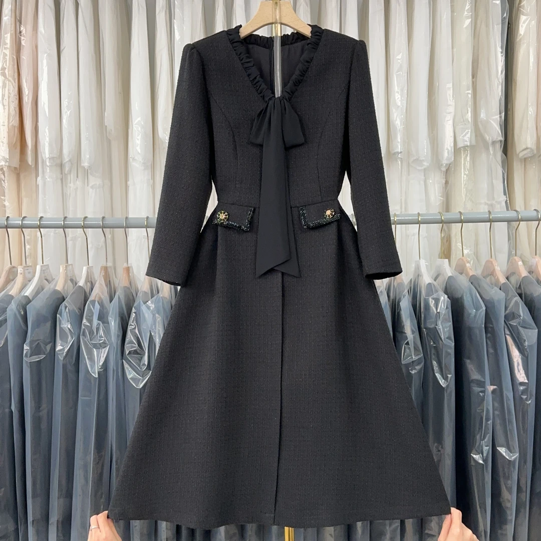 【现货】【RG3239】2024年秋冬新款时尚气质百搭减龄显瘦新款连衣裙