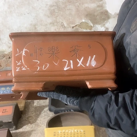 紫砂花盆手工制作