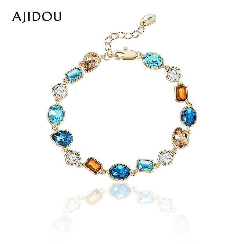 铜合金仿水晶手链 AJIDOU阿吉豆手饰女款精致气质手链时尚【CH】
