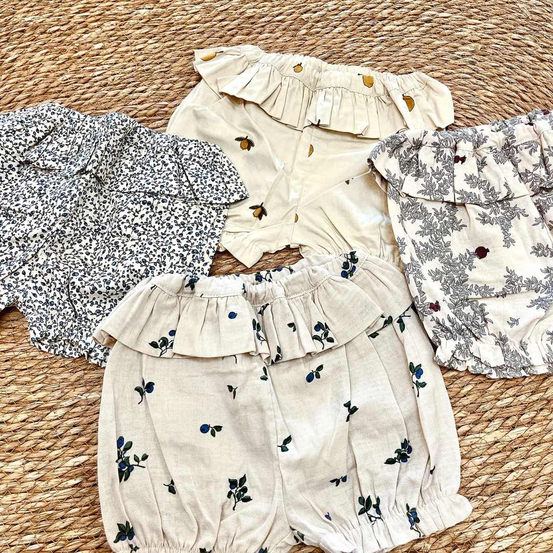 儿童好喜欢花苞短裤