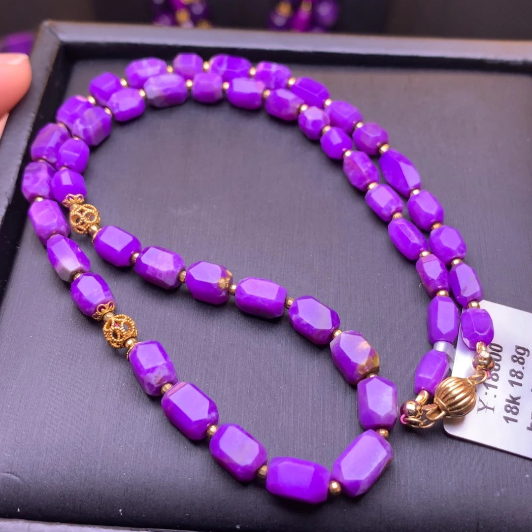 苏纪石（舒俱来）18K金镶嵌项链