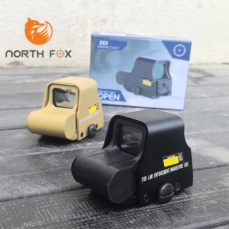 全息553瞄具 反射内红绿点高清户外光学望远镜全息1倍镜