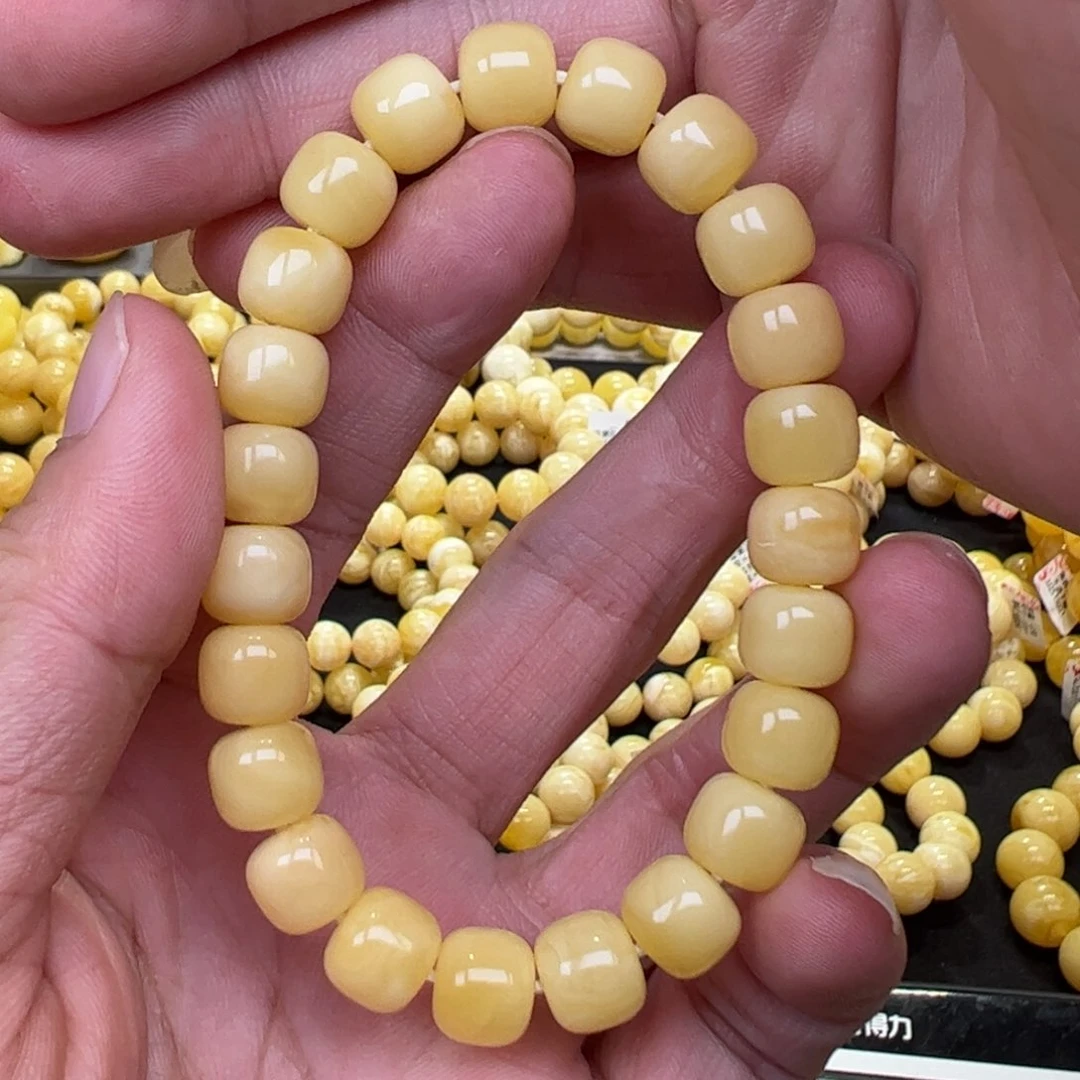 【闪购商品】琥珀珠宝奇石未镶嵌12.8g9mm