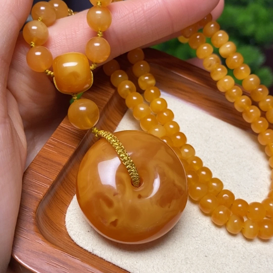 【闪购商品】蜜蜡颈饰未镶嵌项链