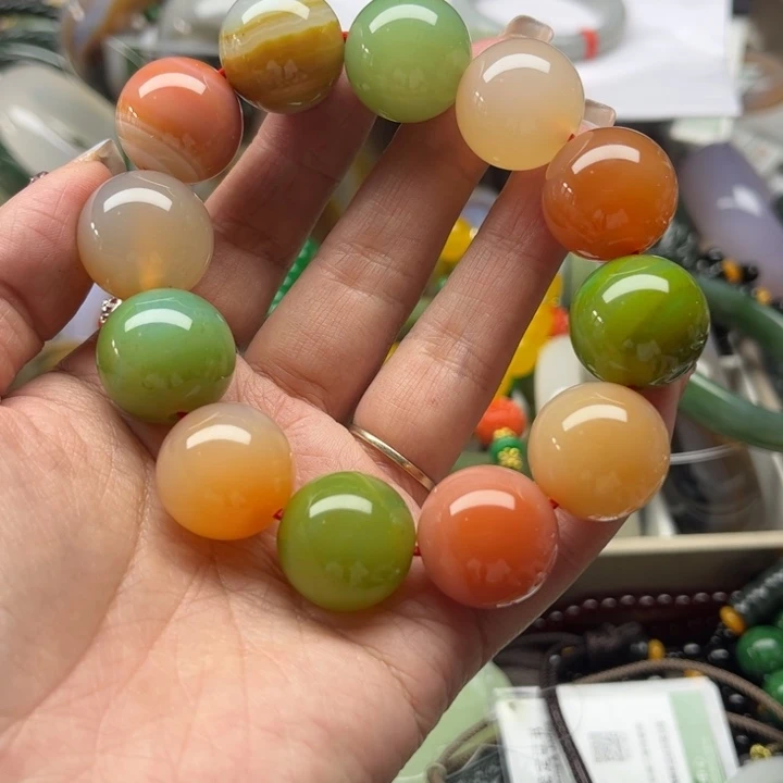 玛瑙/玉髓手链未镶嵌