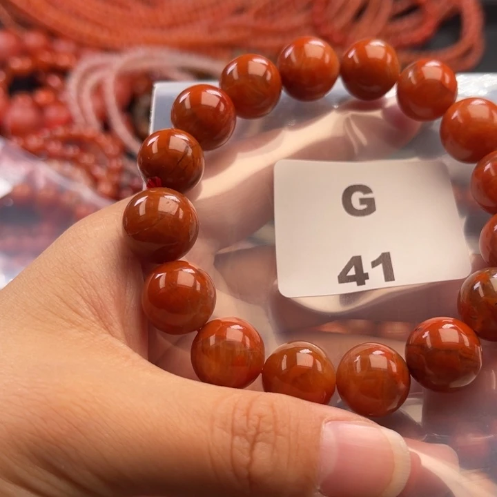 南红玛瑙未镶嵌多样性发货默认微瑕称重13mm