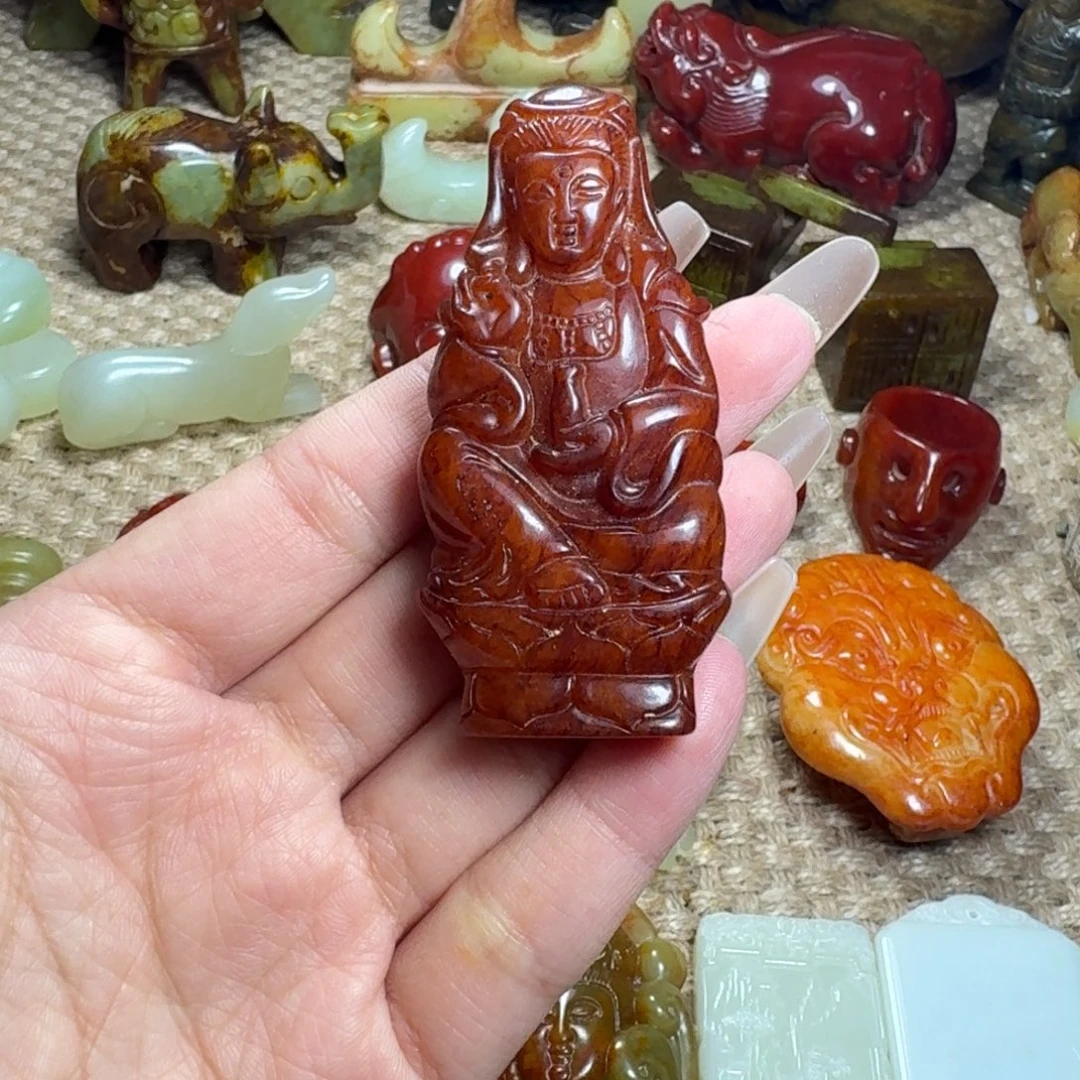 白玉菩提吊坠挂件