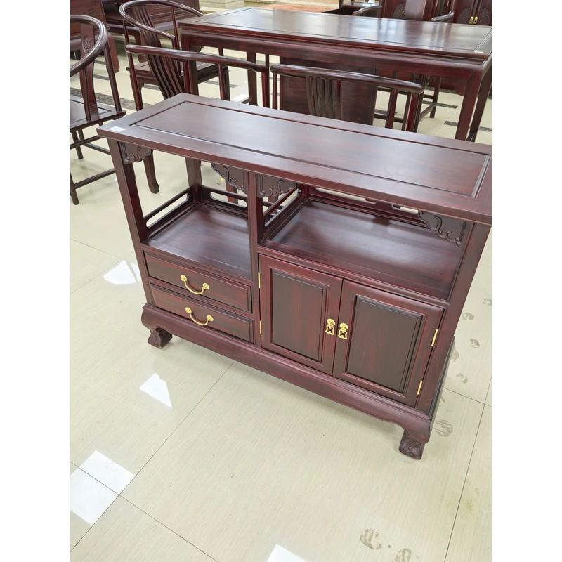 全实木酸枝木家用多功能茶水柜98*36*80