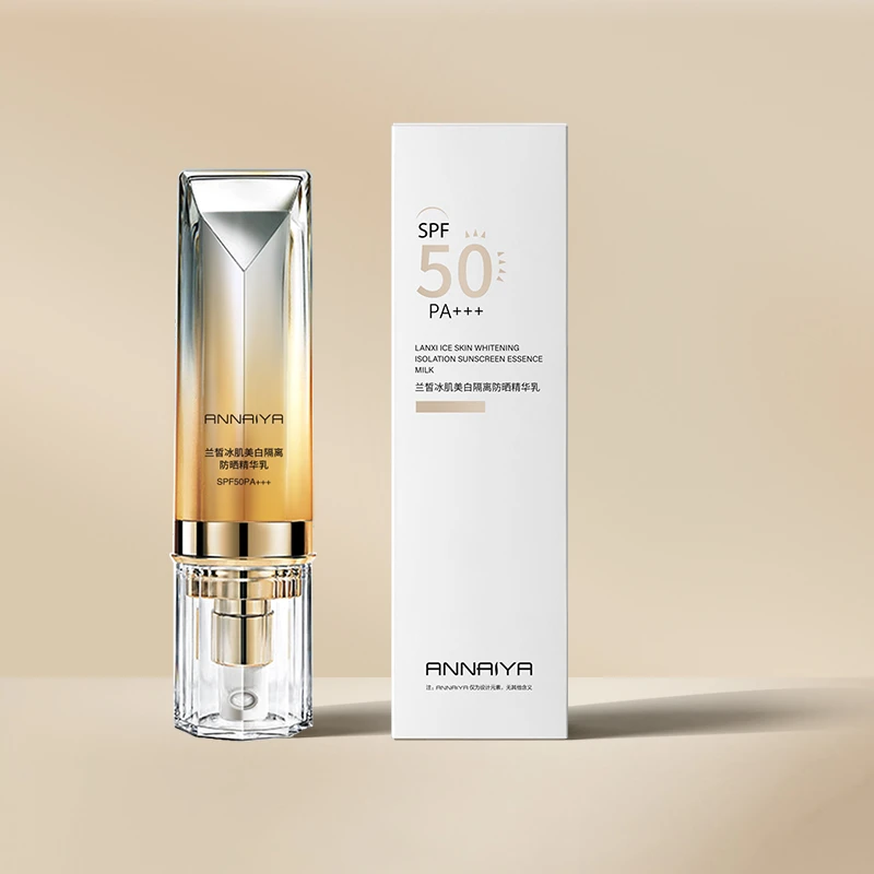 兰哲冰肌美白隔离防晒精华乳