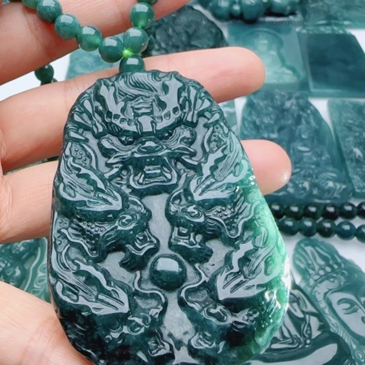 翡翠未镶嵌颈饰多样性发货天然A货翡翠