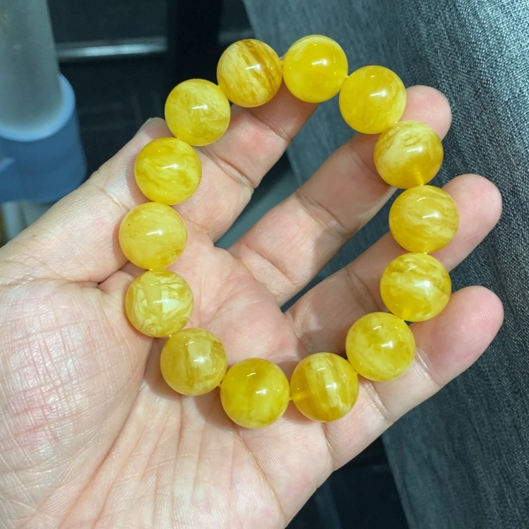 裸石蜜蜡未镶嵌手串