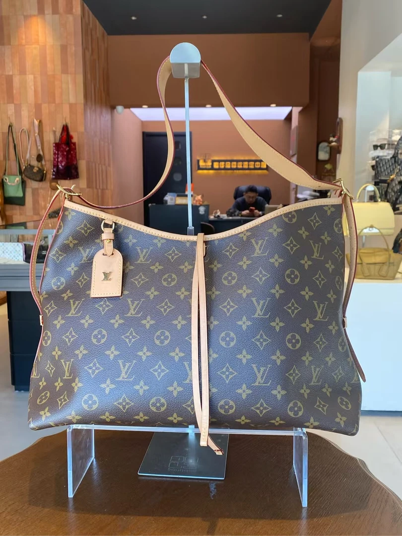 99新 LouisVuitton/路易威登 大力中古/carryall大号子母袋斜挎包