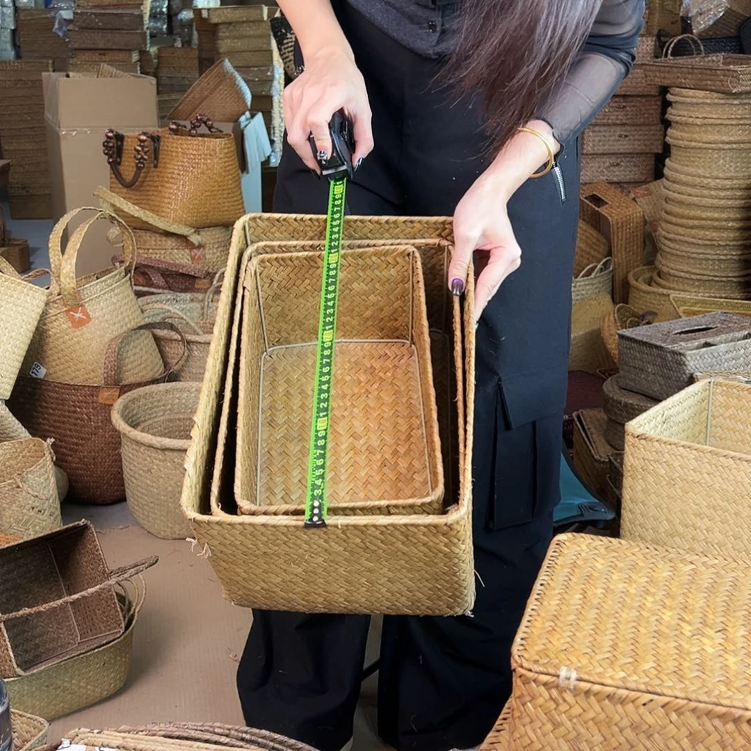 草编草编包/草编收纳盒微瑕疵