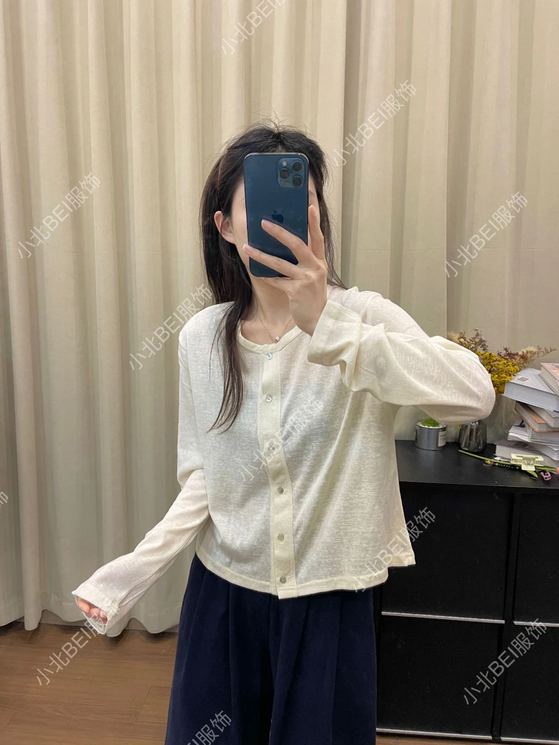 【蚕丝 防晒小衫】2025夏季莱赛尔轻薄透气空调衫 亚麻外搭防晒衣