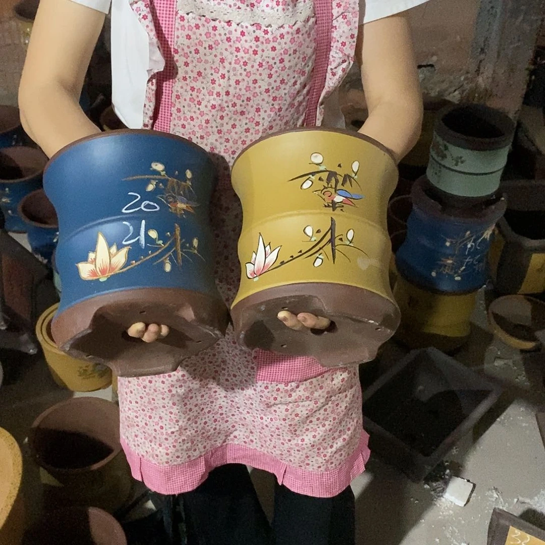 紫砂花盆紫砂花盆