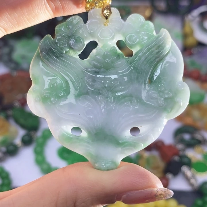 翡翠未镶嵌颈饰项链14