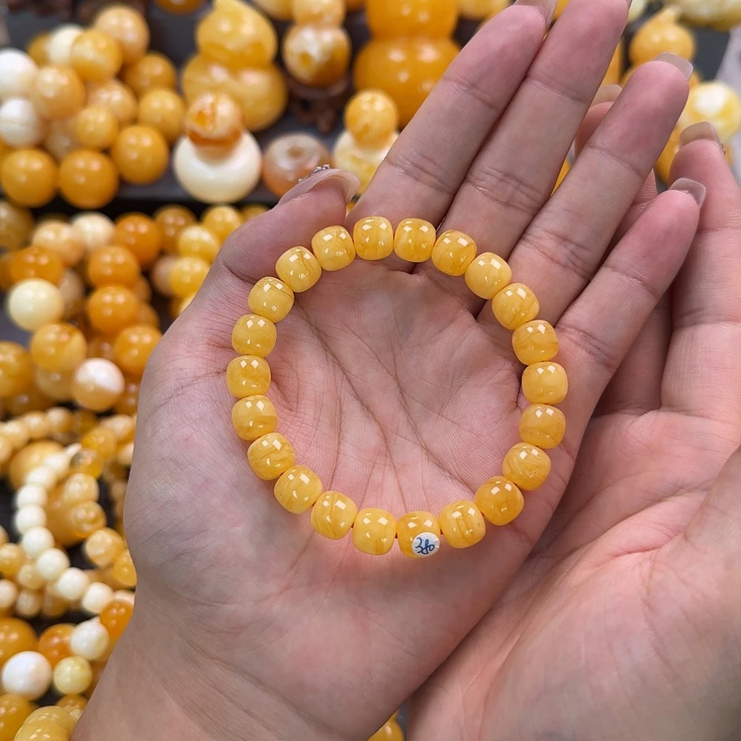 蜜蜡未镶嵌珠宝奇石同料10mm