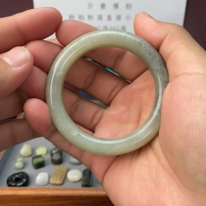 和田玉未镶嵌颈饰54.5