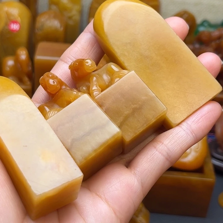 光***落寿山石印石题材：工艺品