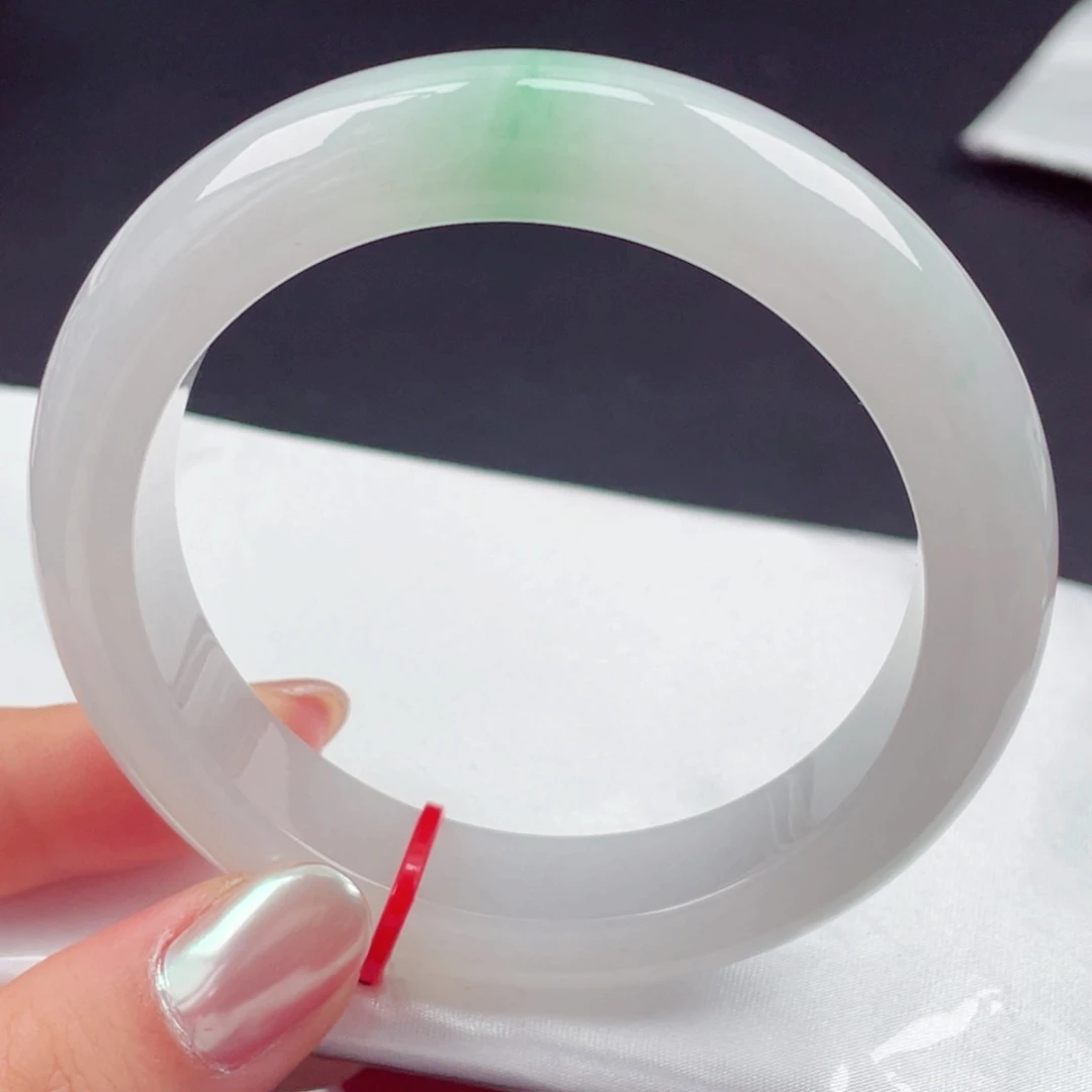 翡翠未镶嵌手镯58圈口