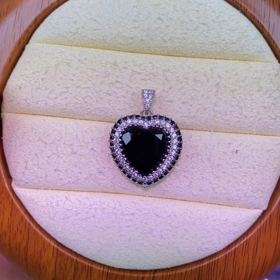 尖晶石吊坠(不含链)银S925镶嵌