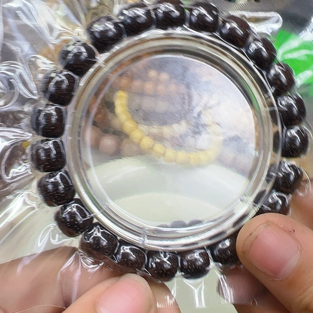 手串星月菩提43殿堂黑金镶嵌单圈10左右